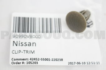 90990VB000 CLIP-TRIM