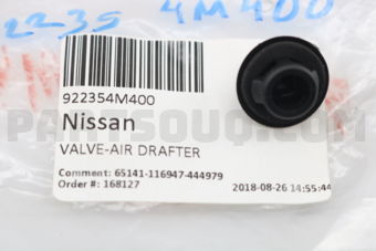 922354M400 VALVE-AIR DRAFTER