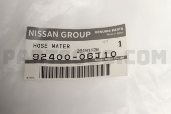 9240006J10 HOSE-FRONT HEATER