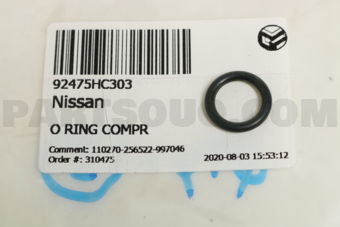 92475HC303 O RING COMPR