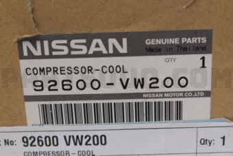 92600VW200 COMPRESSOR ASSY-COOLER