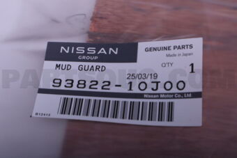 9382210J00 Nissan MUDGUARD