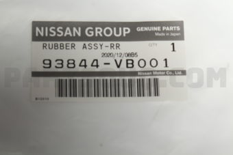 93844VB001 RUBBER ASSY-REAR