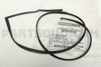 93845VD500 RUBBER ASSY-REAR