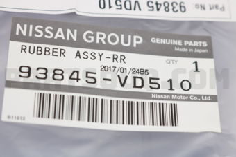 93845VD510 RUBBER ASSY-REAR