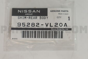 95282VL20A Nissan SHIM-REAR BODY MOUNTING