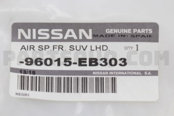 96015EB303 AIR SPOILER ASSY-FRONT,CENTER