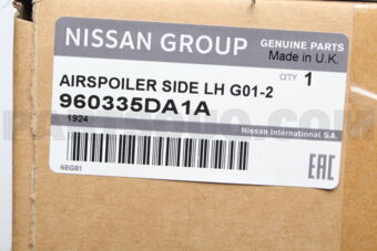 960335DA1A AIR SPOILER LH