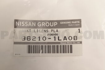 962101LA0B BRACKET-LICENCE PLATE