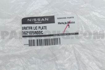 962105R00C BRKT LICENS PLA