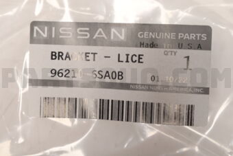 962106SA0B Nissan BRACKET - LICEN