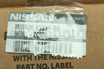 96301ZC900 MIRROR ASSY-OUTSIDE,RH