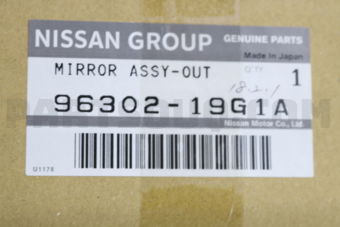 9630219G1A MIRROR ASSY-DOOR,LH