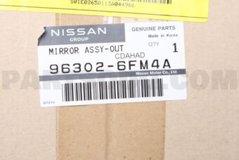 963026FM4A Nissan MIRROR ASSY-OUT