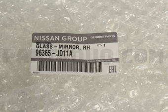 96365JD11A GLASS-MIRROR,RH