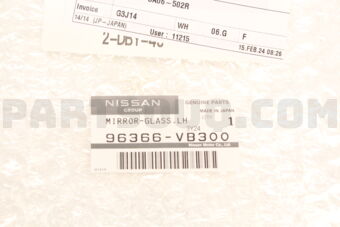 96366VB300 GLASS-MIRROR,LH