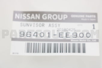 96401EE900 SUNVISOR ASSY