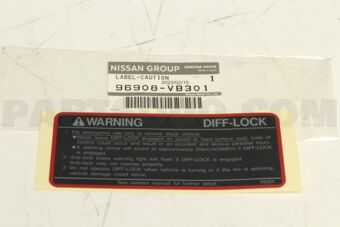 96908VB301 LABEL-CAUTION,DIFFERENTIAL LOCK