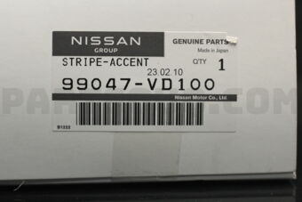 99047VD100 STRIPE-ACCENT,REAR DOOR LH