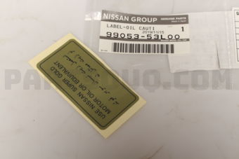 9905353L00 LABEL-OIL CAUTION