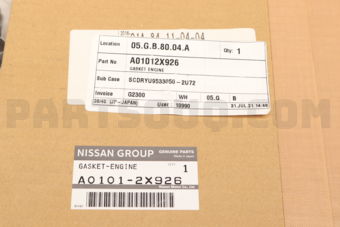 A01012X926 GASKET KIT-ENGINE REPAIR