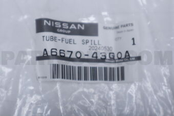 A667043G0A PIPE,FUEL-MAIN