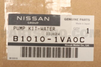 B10101VA0C PUMP KIT WATER