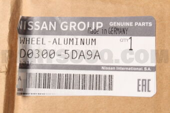 D03005DA9A WHEEL ALUMINUM