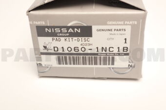 D10601NC1B PAD KIT-DISC