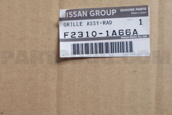 F23101A66A GRILLE-RADIATOR