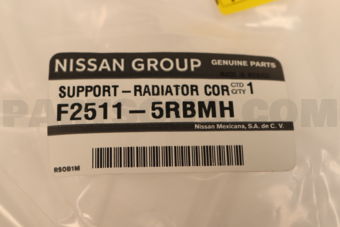 F25115RBMH SUPPORT RADIATOR CORE,UPPER
