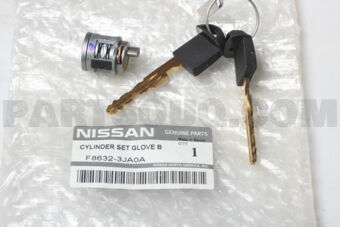 F86323JA0A CYLINDER SET GLOVE BOX LID