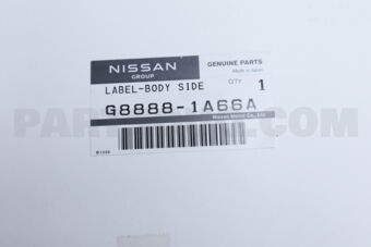 G88881A66A LABEL-BODY SIDE
