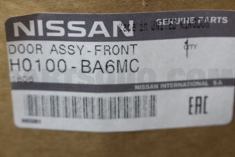 H0100BA6MC Nissan DOOR FRONT RH