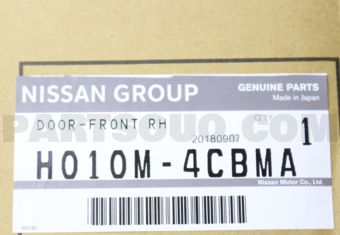H010M4CBMA DOOR FRONT RH
