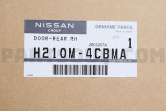 H210M4CBMA Nissan DOOR REAR RH