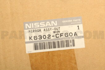 K6302CF60A MIRROR ASSY-OUT