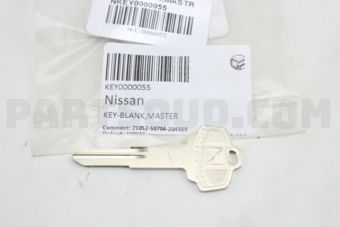 KEY0000055 KEY-BLANK,MASTER