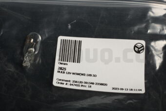 2825 BULB 12V-W5W(W2.1X9.5D)