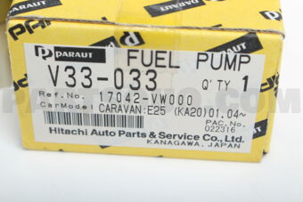 V33033 FUEL PUMP  E25/KA24DE