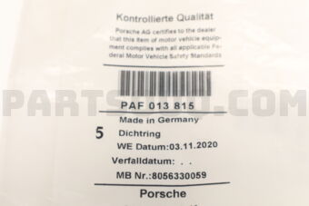 PAF013815 seal ring