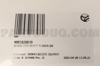4881820070 STABILIZER SHAFT RUBBER (RE)