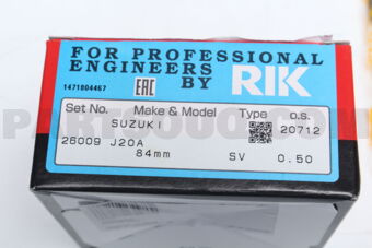 26009050 RIK RING PISTON  050 J20A