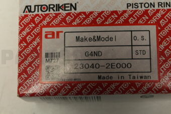 230402E000 RING PISTON SET  STD 2K0