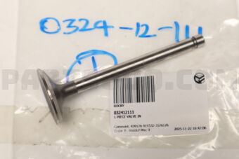 032412111 1 PIECE VALVE IN
