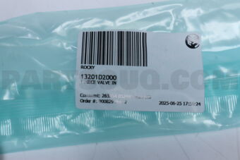13201D2000 1 PIECE VALVE IN