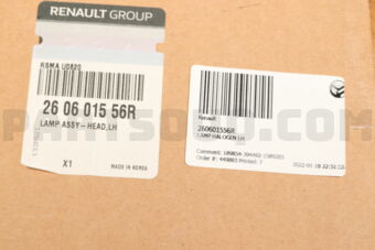 260601556R LAMP HALOGEN LH