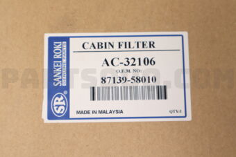 AC32106 FILTER CABIN