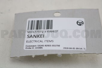 KW407 SANKEI WATER TEMP. UNIT 6G72