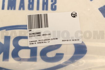 3134029085 CLUTCH CABLE  KM20 LHD